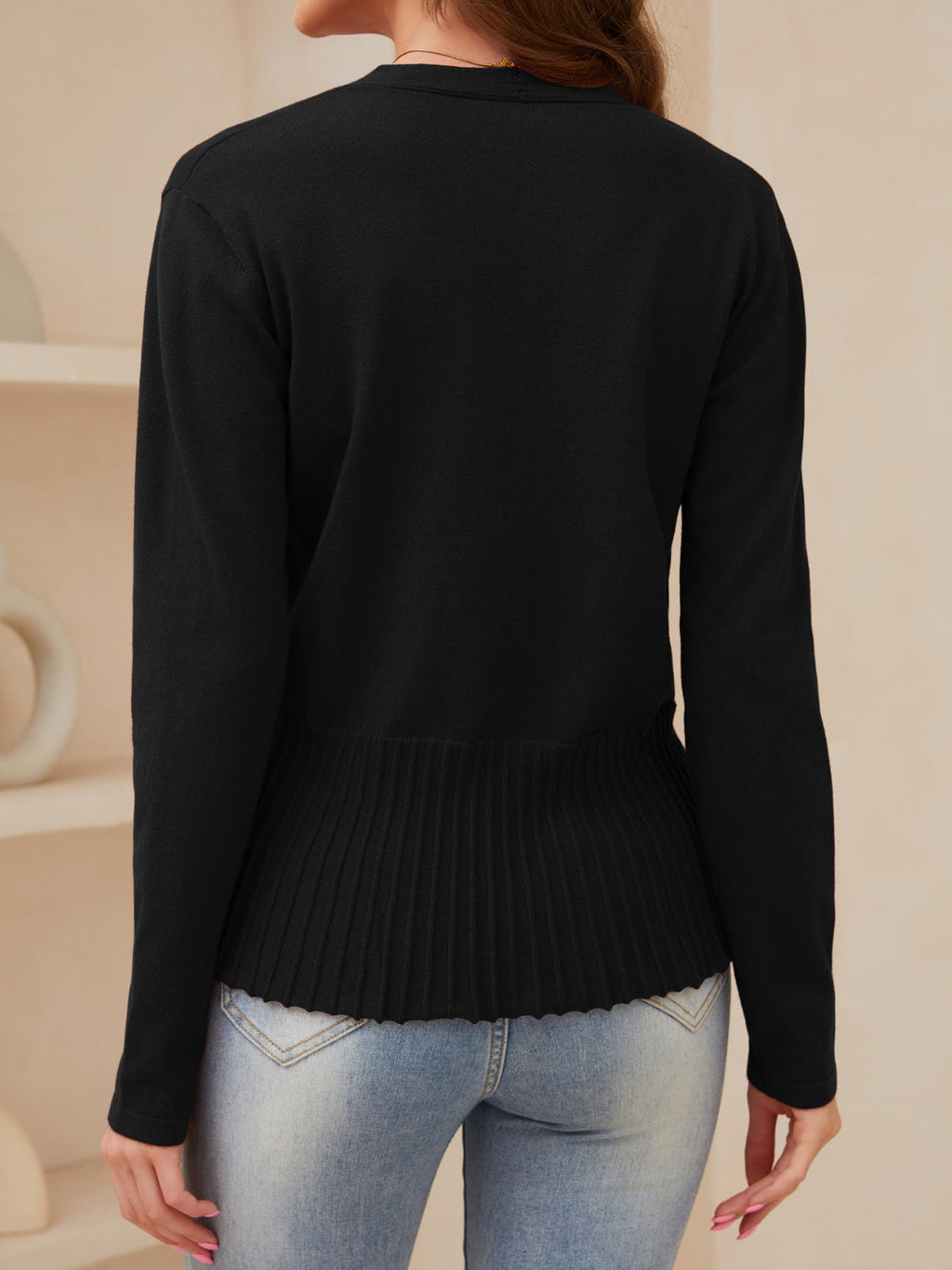 Open Front Long Sleeve Cardigan | Cozy & Versatile Layering Essential