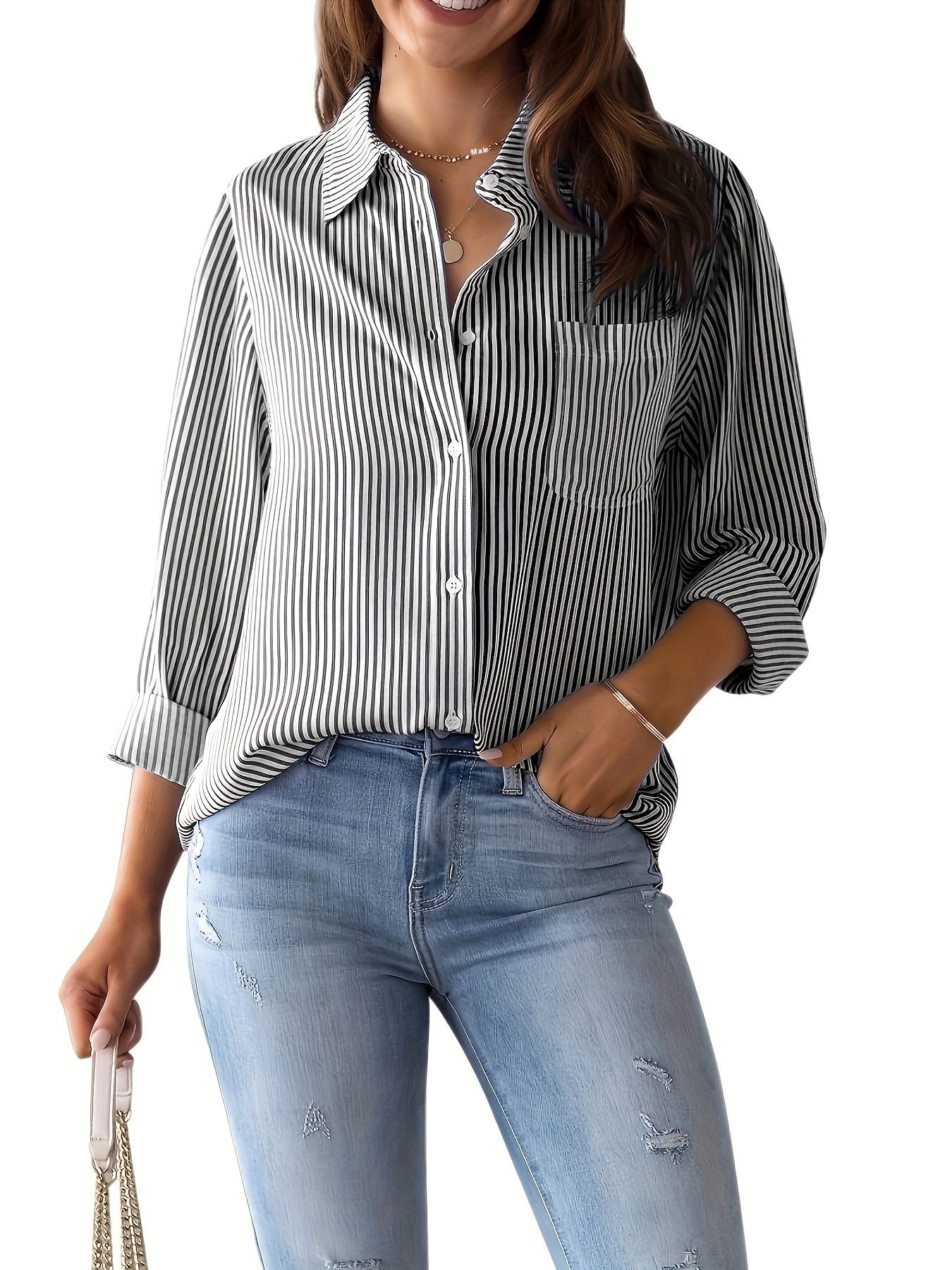 Women's Loose Casual Long Sleeves Shirt