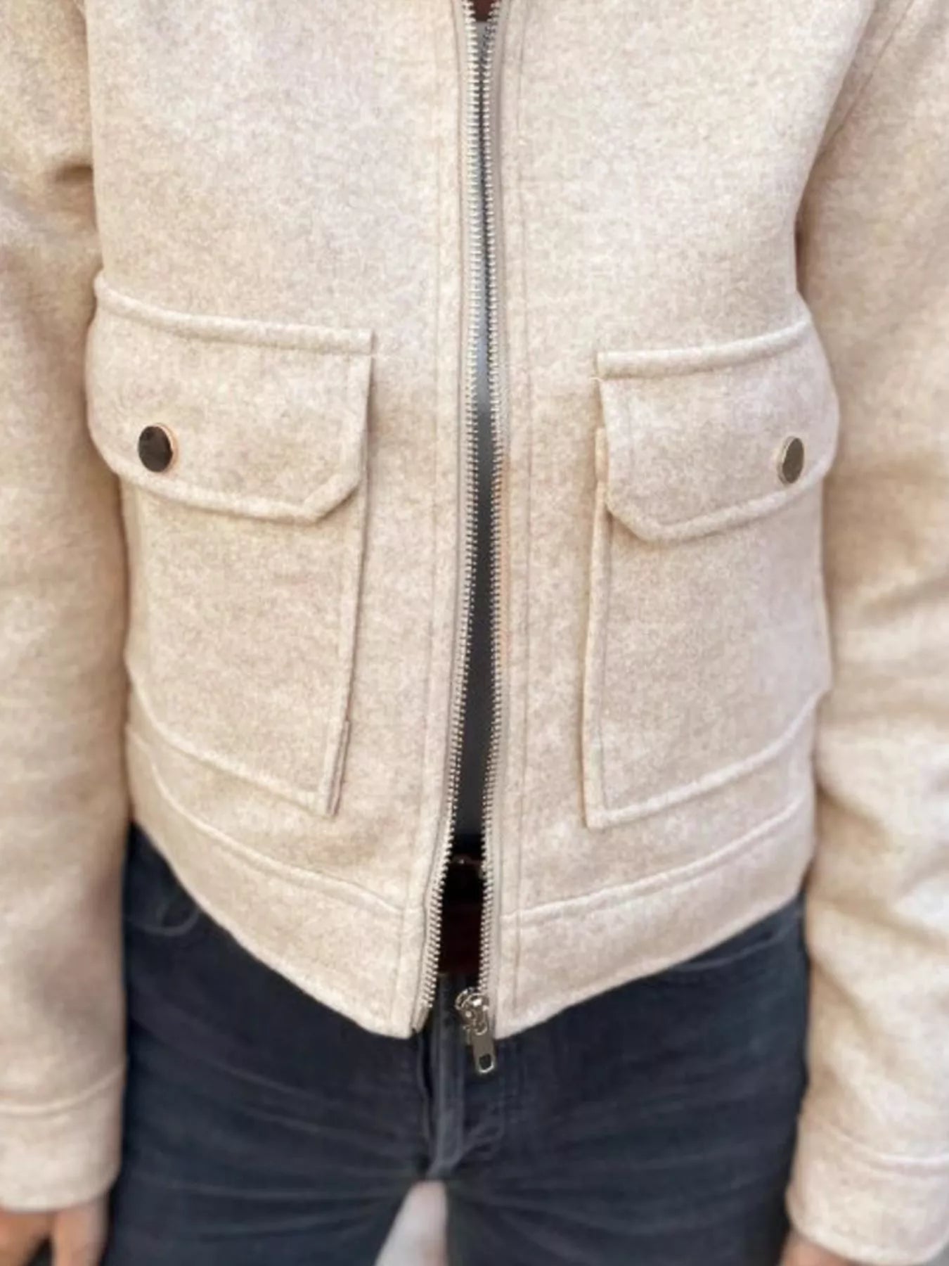 Zip Up Long Sleeve Jacket