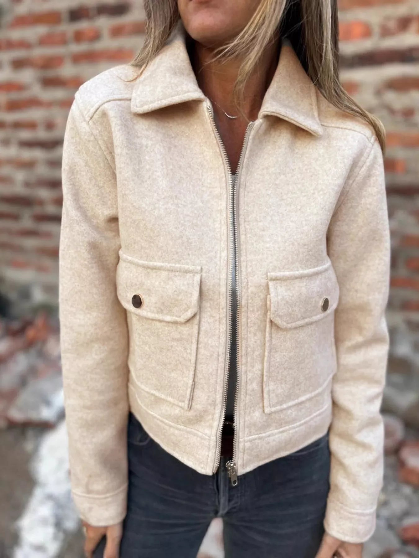 Zip Up Long Sleeve Jacket