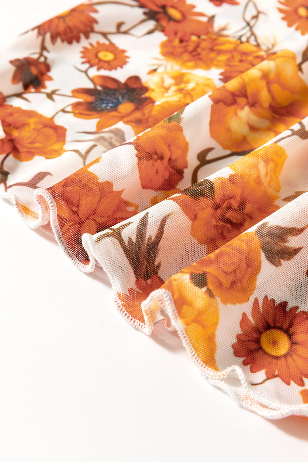 Printed Mock Neck Flare Sleeve Top | Chic & Trendy Statement Blouse