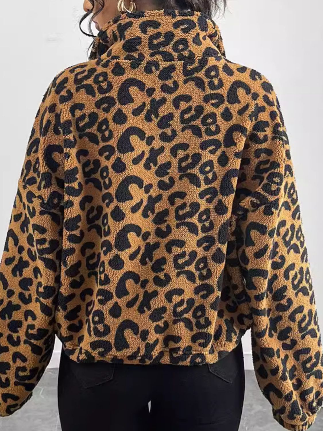 Leopard Zip-Up Long Sleeve Jacket | Bold & Trendy Outerwear