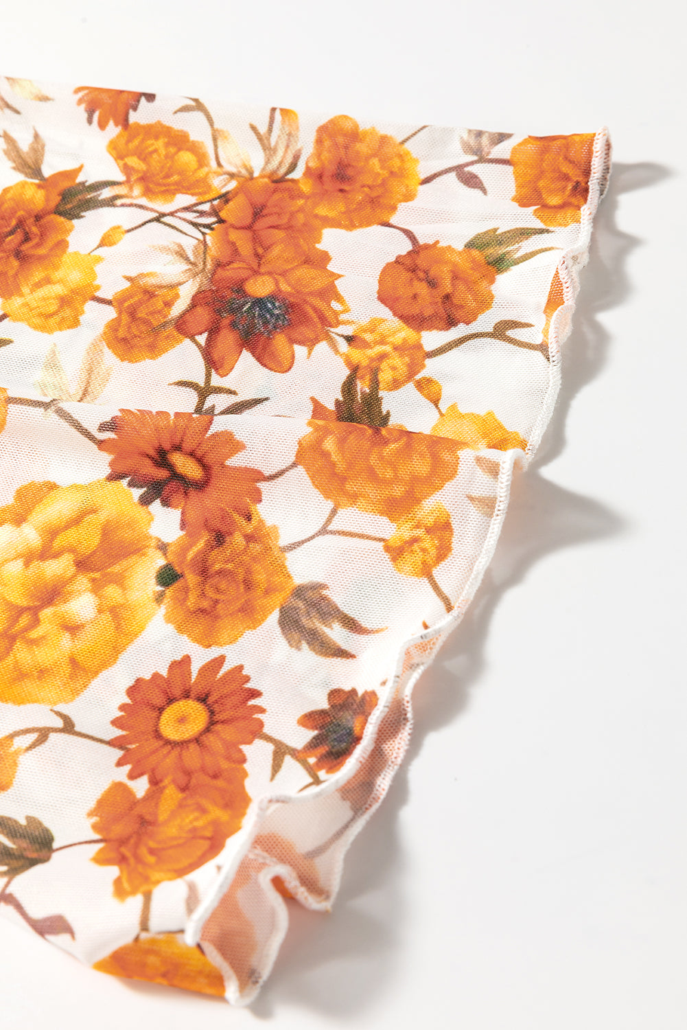 Printed Mock Neck Flare Sleeve Top | Chic & Trendy Statement Blouse