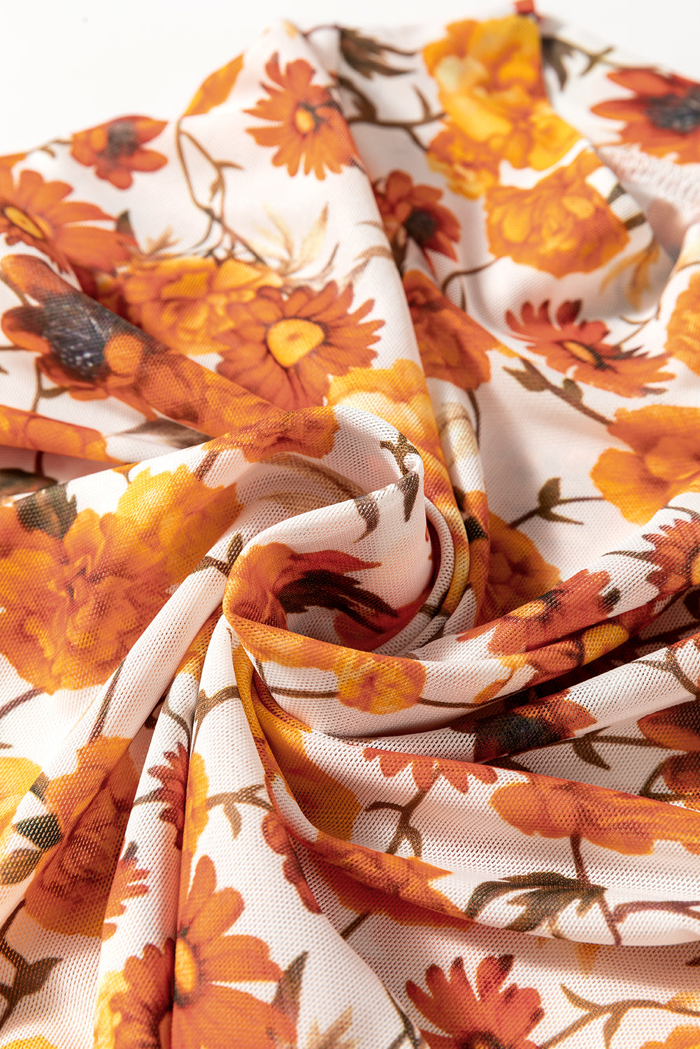 Printed Mock Neck Flare Sleeve Top | Chic & Trendy Statement Blouse